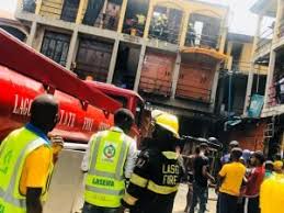 2 shops gutted by fire at Idumota, Lagos — LASEMA